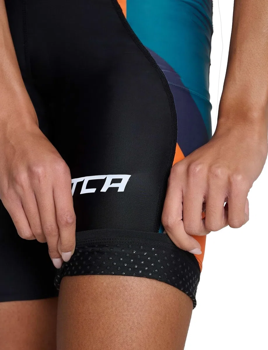TCA Cuissard Vélo À Bretelles Femme Rembourré – Cuissard Cyclisme avec Poches Latérales – Tissu Séchage Rapide Route, Gravel & VTT