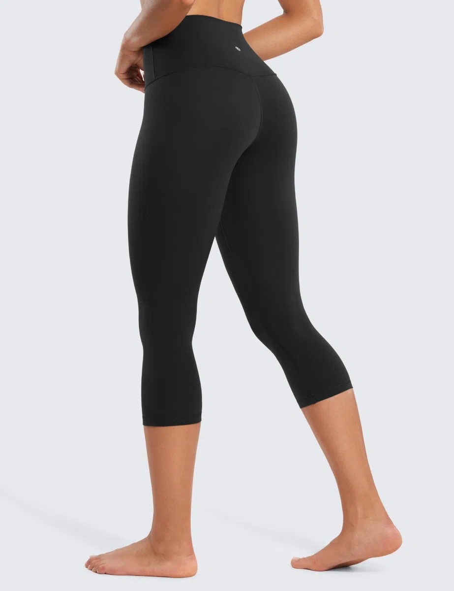 CRZ YOGA Butterluxe Femme Taille Haute Soft Lounge Yoga Capri Entraînement Legging - 43/48/53cm