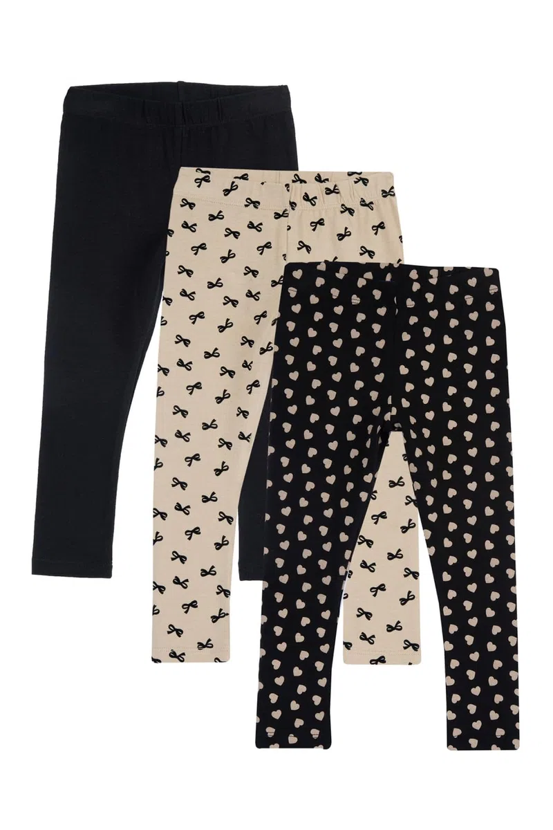 Chicco, Lot de 3 Pantalons Leggings pour Filles en Pur Coton, Designed in Italy