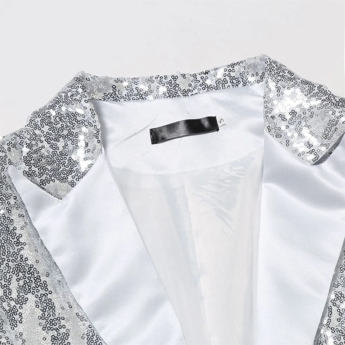 Veste à paillettes pour homme, veste de costume, fête costumée, dîner, bal de fin d'année, blazer élégant et formel, veste de costume, coupe régulière, surdimensionnée, manteau pour homme