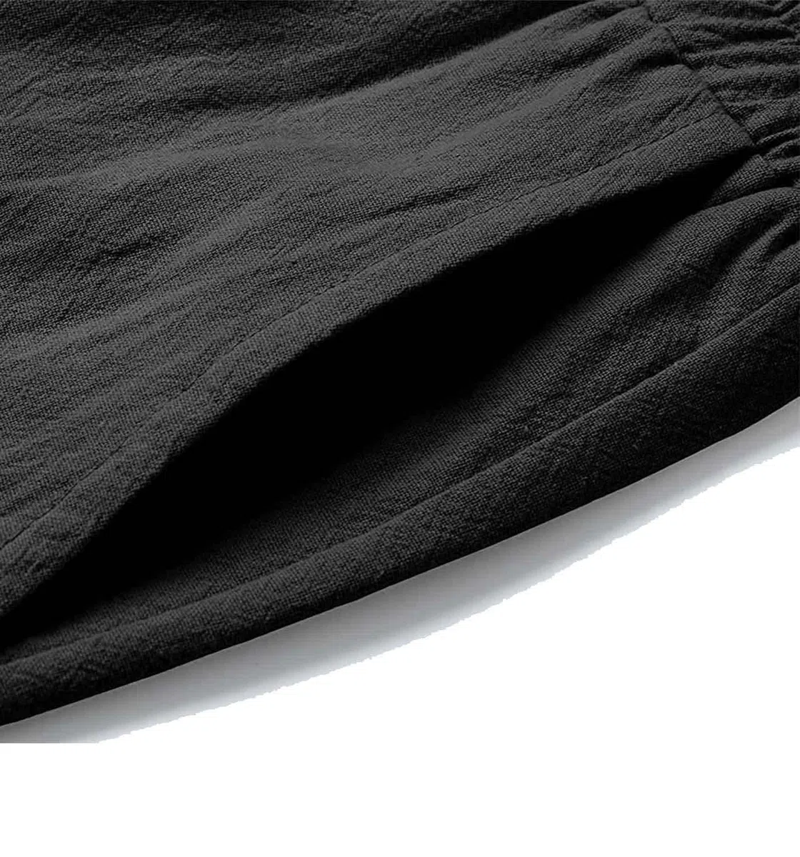 CheChury Pantalon Lin Femme Été Décontractés Pantalons Mode Coton Chanvre Confortable Jogging Plage Rétro Pants Taille Elastique Pantalon avec Poches