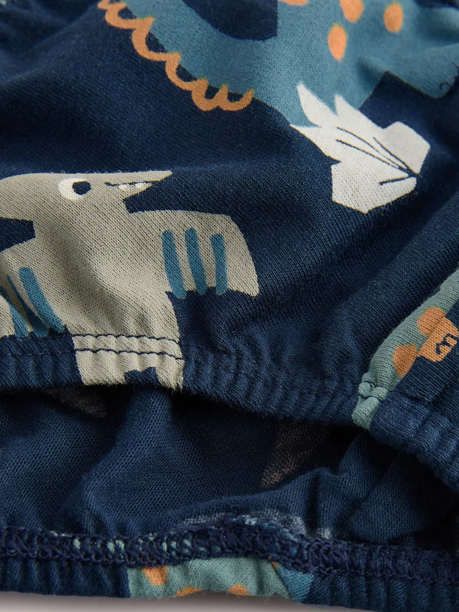 NEXT Garçon Culotte imprimée 100% Coton, Lot de 5 Blue Dinosaur 5 Ans-6 Ans