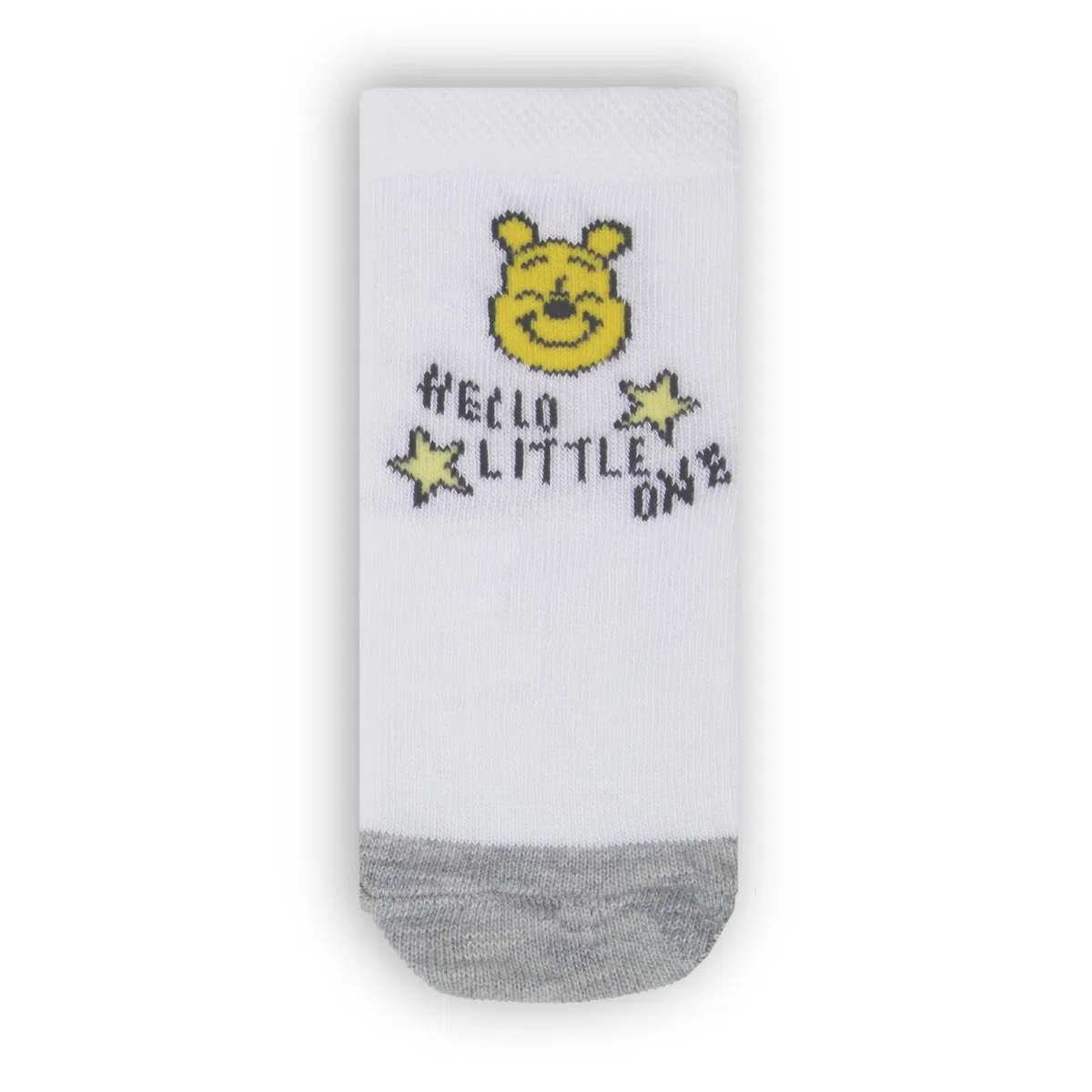 Disney Winnie l'ourson Chaussettes Mixte Bébé 3 Paires Coffret Cadeau Gris et Blanc