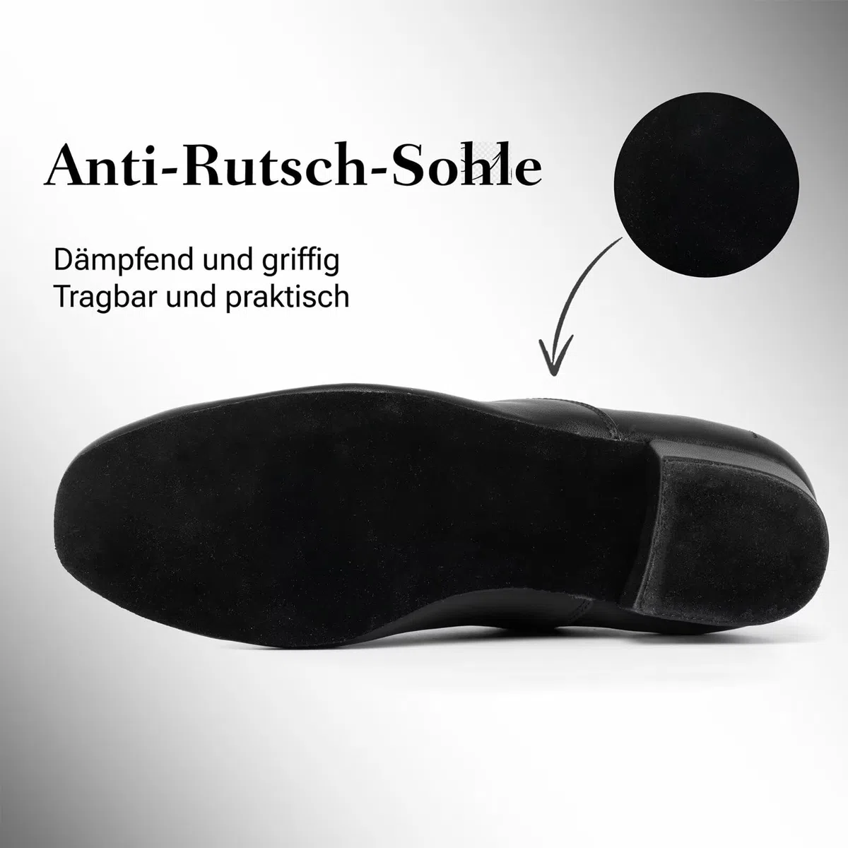 Chaussures de danse pour homme - Noir - Chaussures de danse standard - Pour salsa, tango