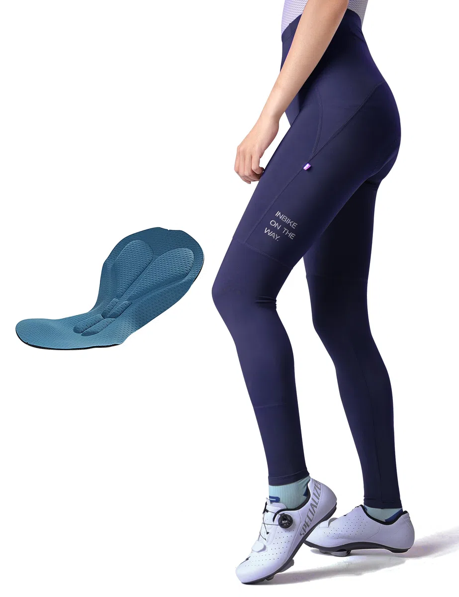 INBIKE Pantalon Cycliste Femme Pantalon Velo Leggings de Vélo Pantalon Cyclisme Longues VTT Léger Respirant Printemps Automne Été