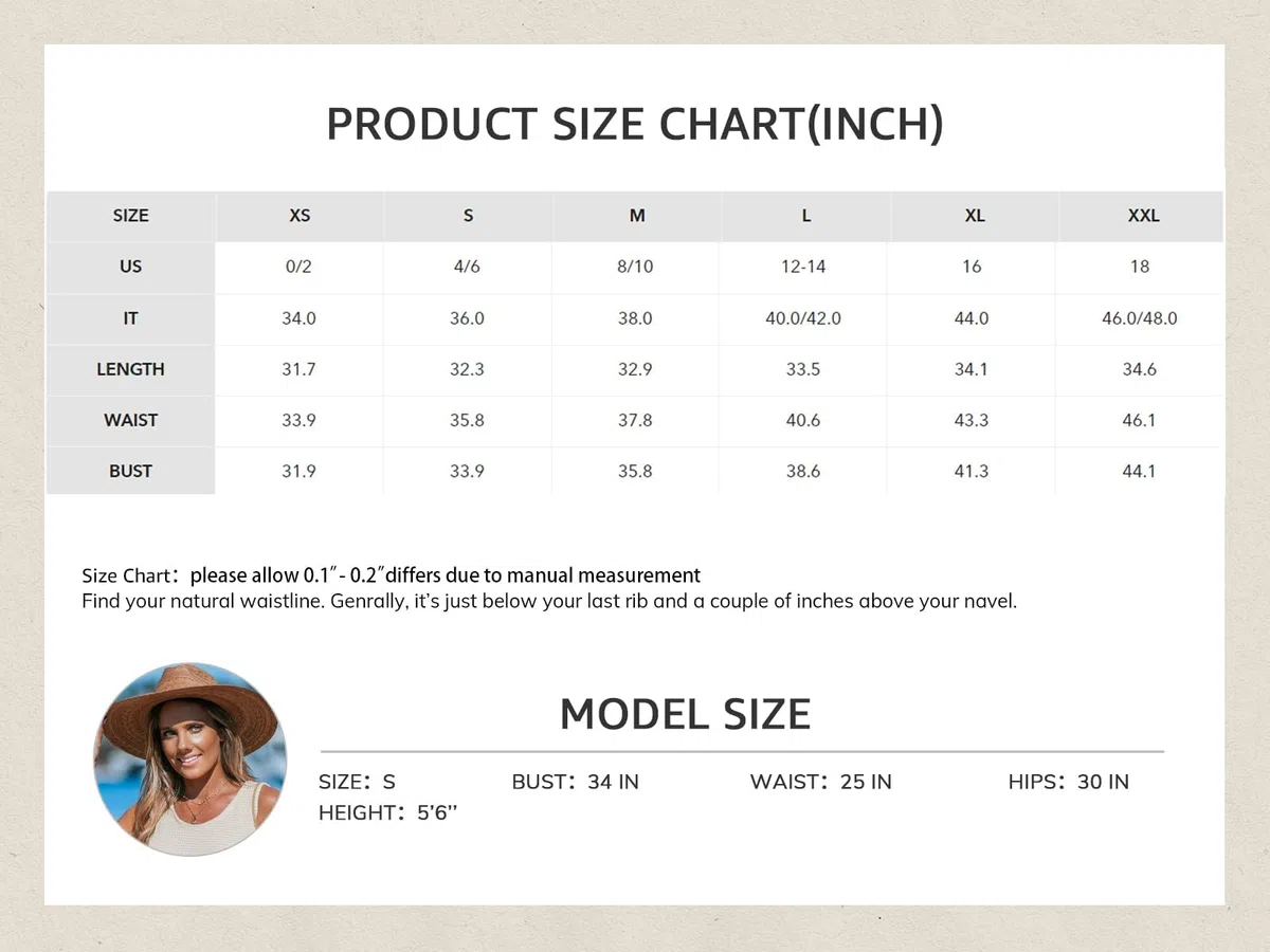 CUPSHE Cache-maillot de bain sans manches en tricot gaufré pour femme - Mini robe torsadée