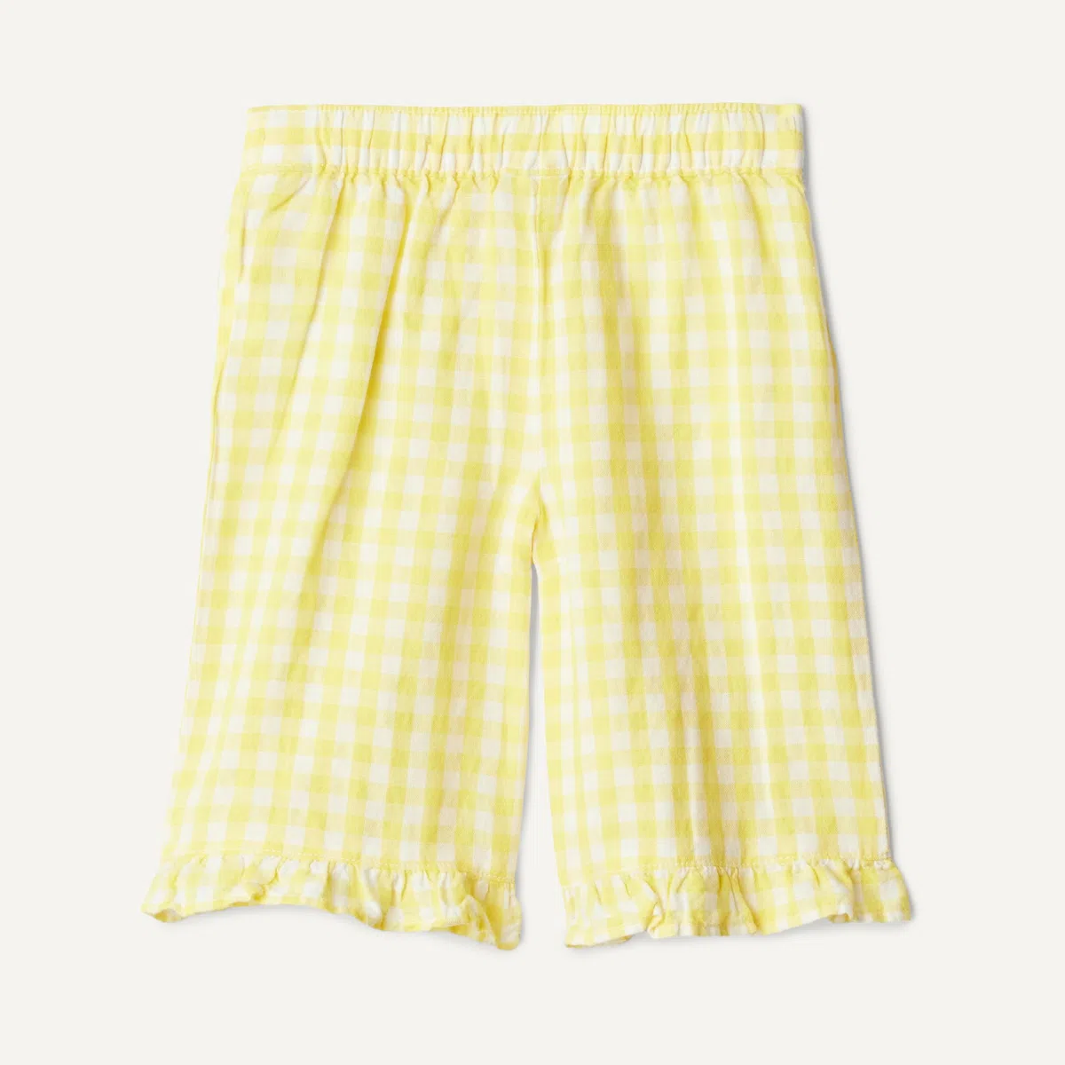 Amazon Essentials x Sofia Grainge Pantalon à Enfiler à Jambes Larges en Coton et Lin, à Volants Mixte Bébé