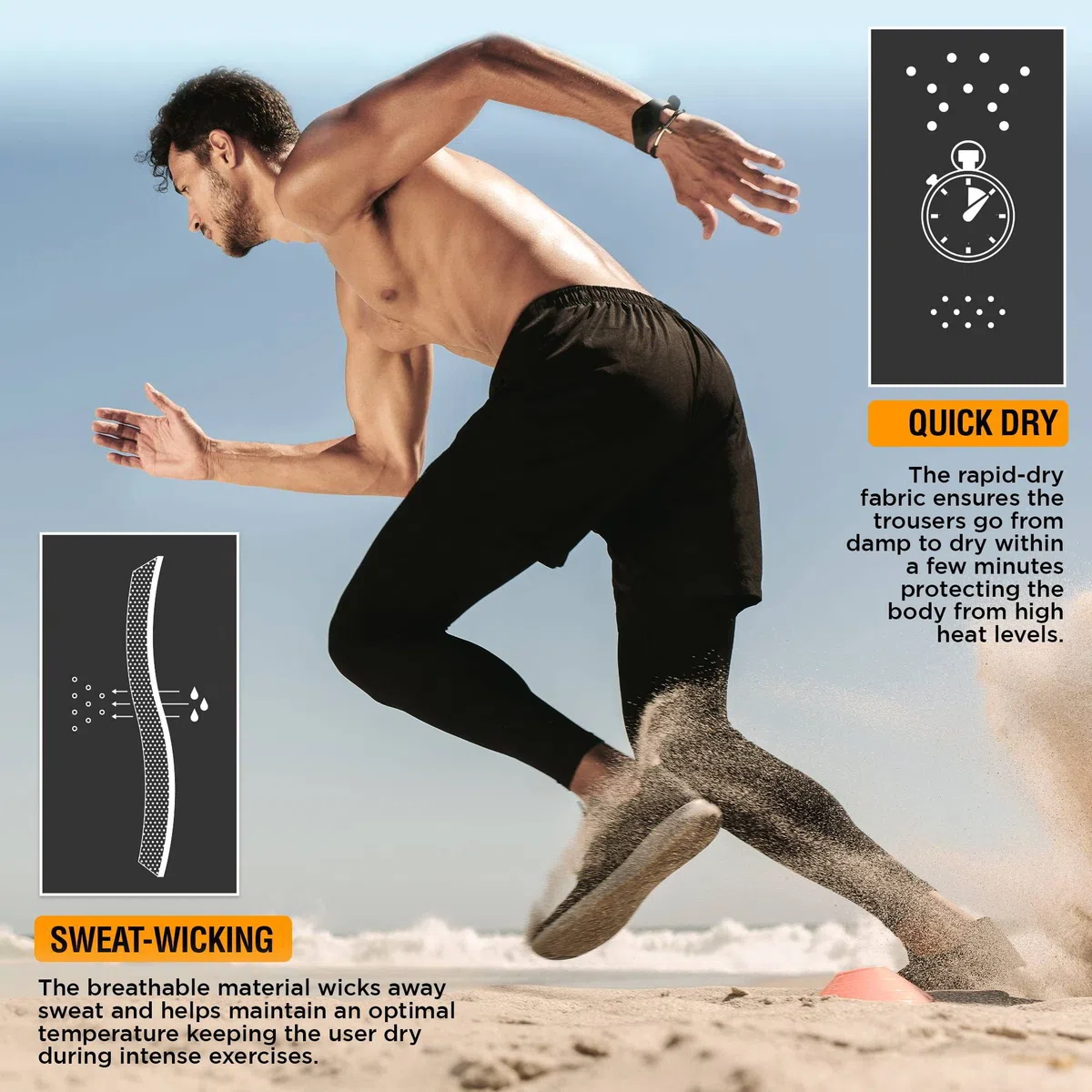 RDX MMA Pantalon de Compression Thermique, Pantalon avec Couches de Base, Sport Triathlon Gym Workout Running Training Boxe Fitness Pantalon de Cyclisme, Quick Cool Dry Tights Caleçon