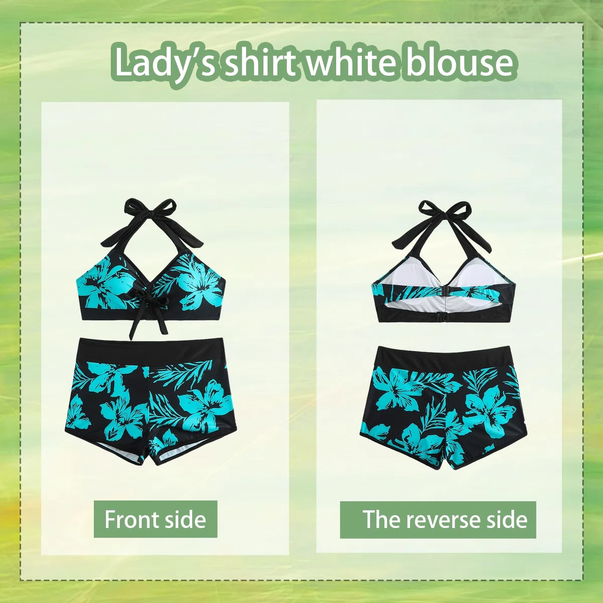 Femme Maillots de Bain Bikini Ensemble de Deux pièces Beau Maillot de Bain Imprimé Maillots de Bain Taille Haute