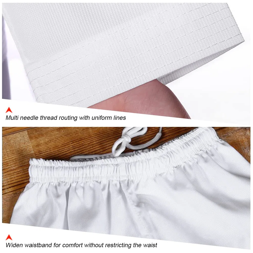 Kimono Judo Enfant avec Ceinture Garçon Confortable Professionnel Kimono Karaté Fille Col en V Tenue de Taekwondo