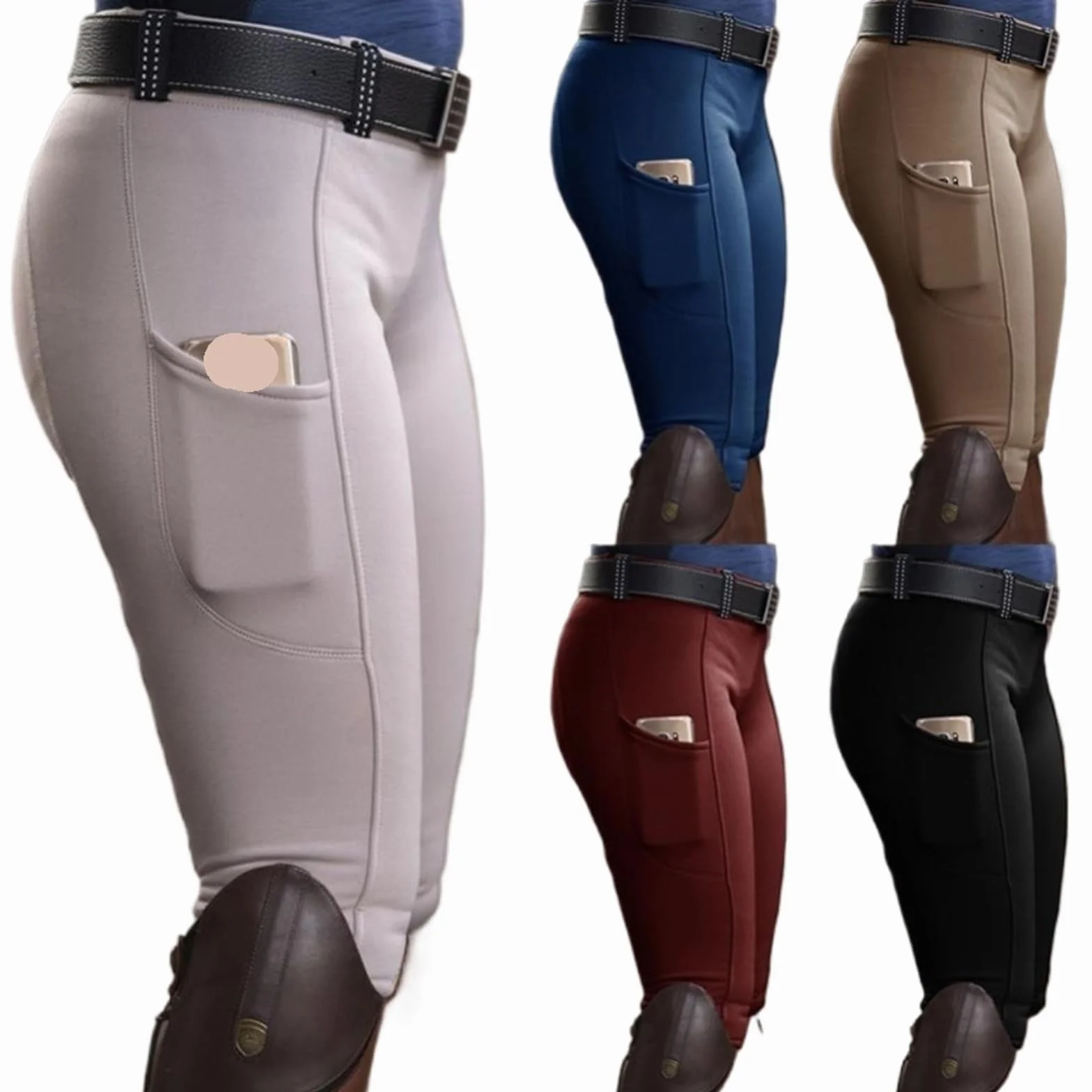 Pantalons d'équitation for Femmes et Hommes, Pantalons Taille Haute, Culottes élastiques