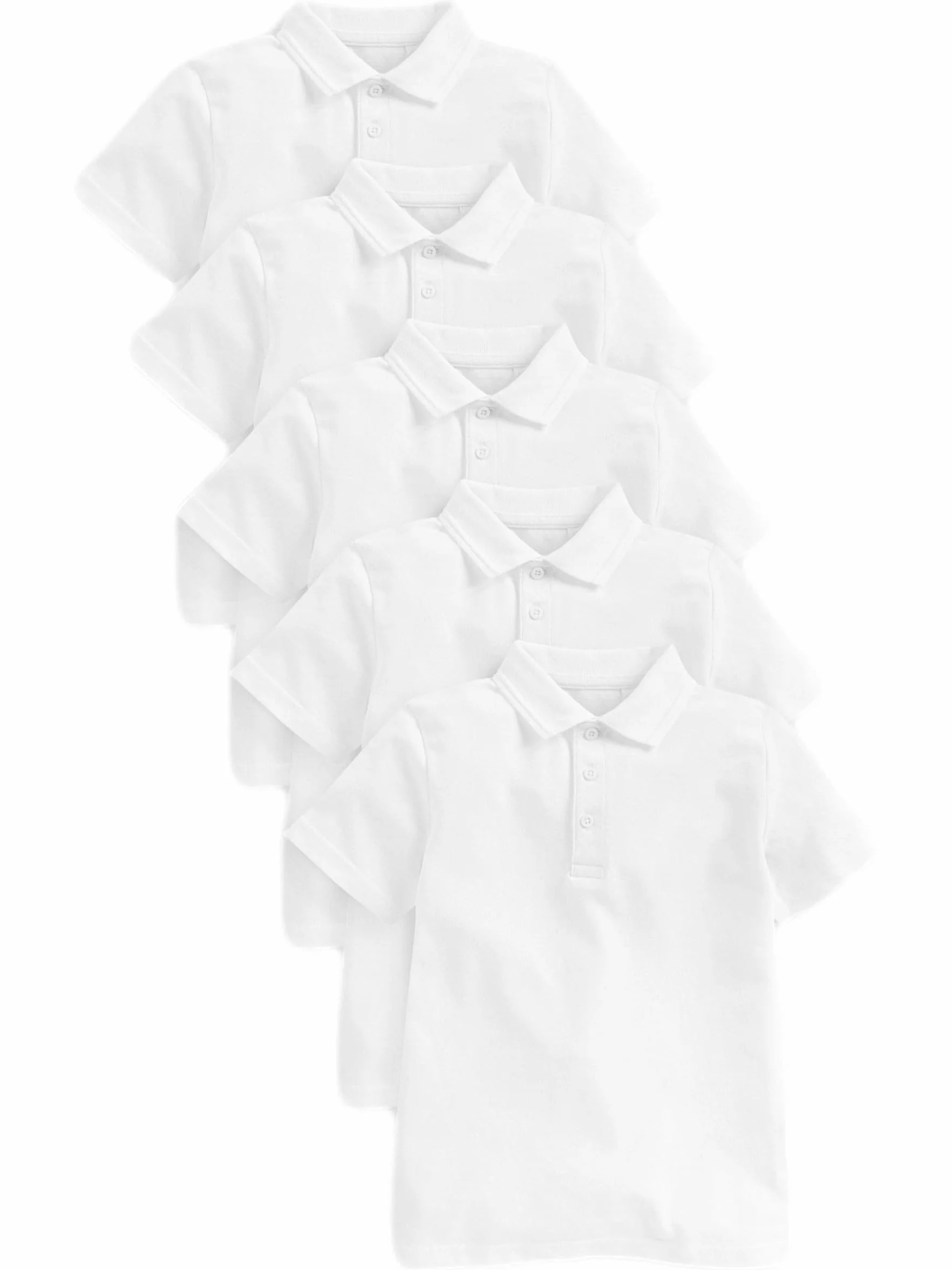 NEXT Garçon Polo Scolaire à Manches Courtes 100% Coton, Lot de 5