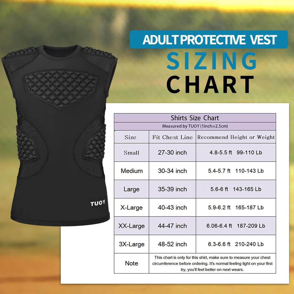pour Homme garçons rembourré Compression Gilet Noir sans Manches pour Homme Rib Débardeur de Protection pour Rugby Basket-Ball Football Paintball Cyclisme et Autres Sports de Contact