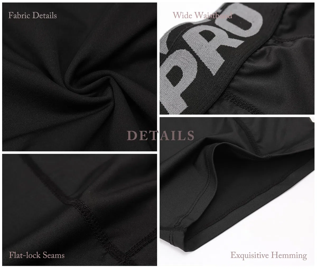 Lot de 3 Shorts de Compression Homme Haute Performance - Respirant, Séchage Rapide, Confort Anti-Frottement pour Running, Vélo, Gym