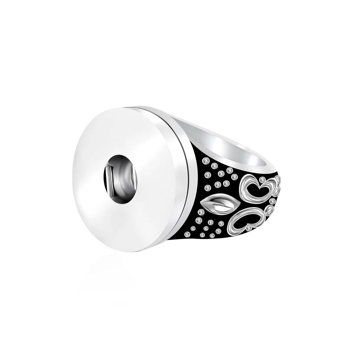 ANDANTE Bague Chunk pour boutons pression Chunks Click-Buttons - 18-20 mm - Compatible avec tous les fabricants de chunks