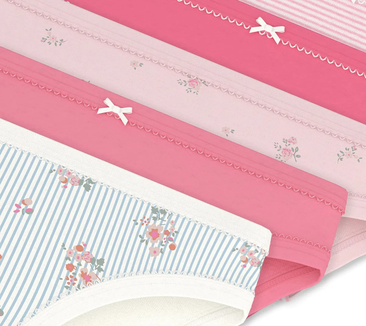 Petit Bateau A0ffd sous Vêtements Jour Fille (Lot de 5)