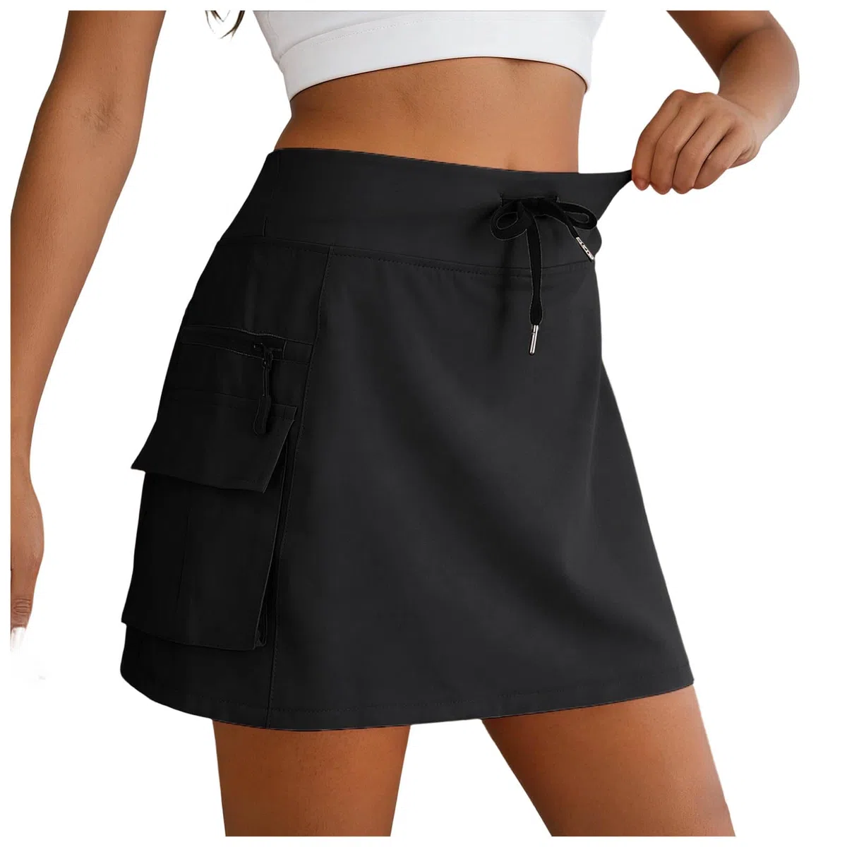 Jupe Short Cargo de avec Poches Le la randonnée pour Femme habillée et décontractée pour l'été Jupe de Sport multifonctionnelle Taille Haute avec Short été Tennis Golf