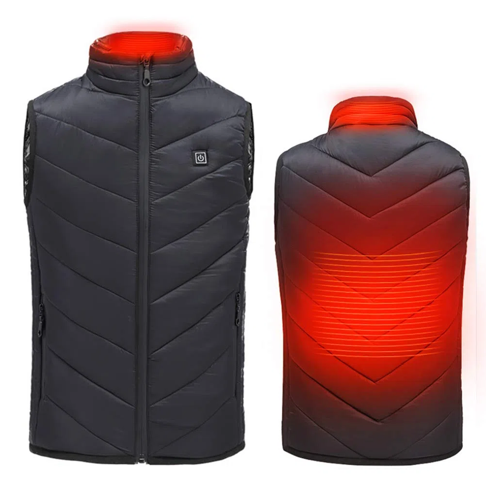 Veste chauffante USB pour enfant - Veste chauffante électrique - 3 - Température réglable - Lavable - Pour extérieur, moto, chasse, camping, ski, randonnée