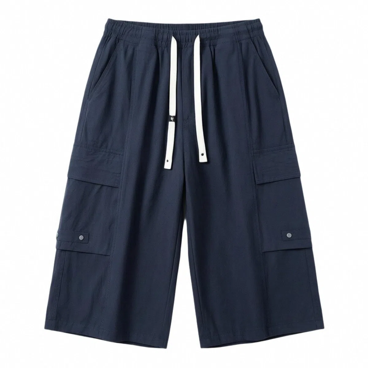 Pantalon 3/4 en lin pour homme - Pantalon court d'été décontracté - Short en lin 7/8 - Pantalon Capri léger - Pantalon d'été - Pantalon de jogging - Pantalon de travail - Bermuda cargo avec