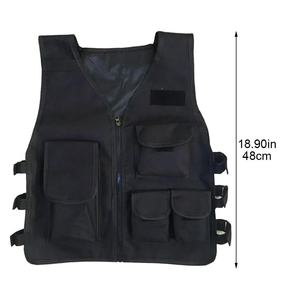 Gilet De Sport pour Enfants, Gilet De avec Gilet Multi-Poches, Entraînement Au Combat sur Le Terrain, Jeux De Plein Air