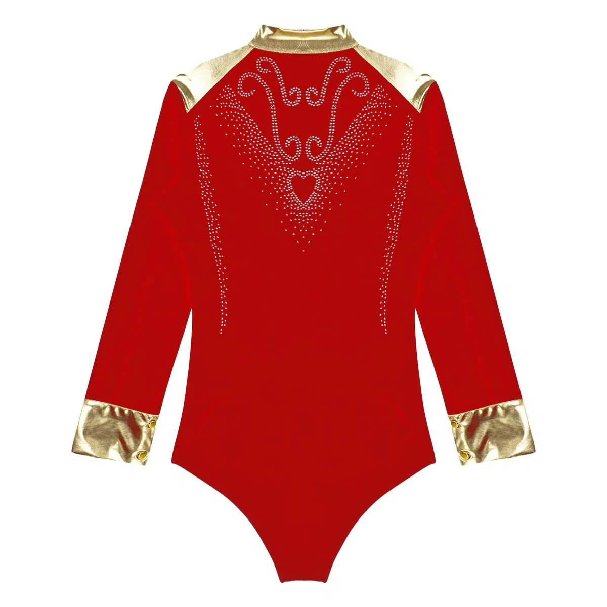 Sywiyi Body de danse standard à manches longues pour homme - Maillot latin Salsa Cha Cha - Chemise haut avec col en V - Costume de danse pour homme