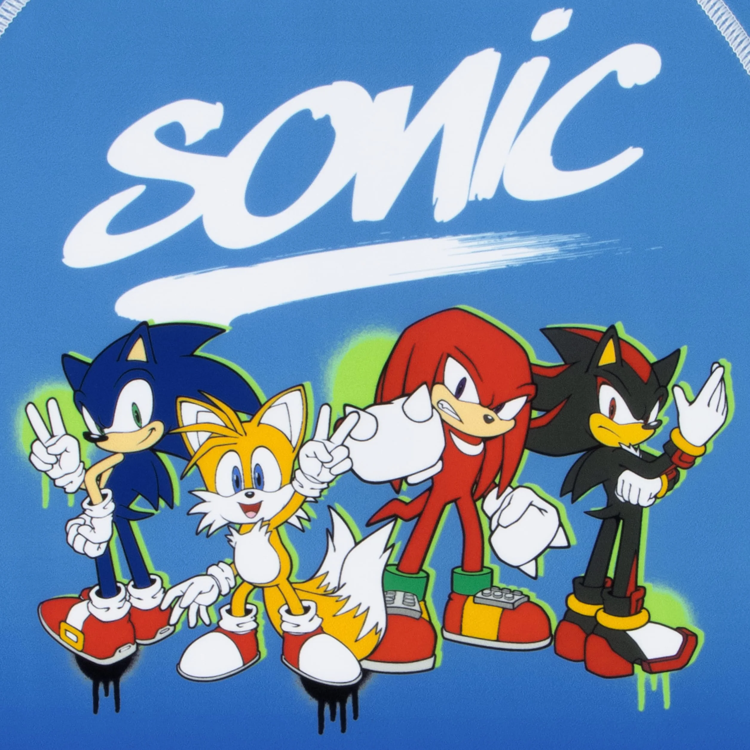 Sonic The Hedgehog Maillot De Bain Piscine Sonic pour Garçon, Ensemble De Bain 2 Pièces, Maillot De Bain Garçon