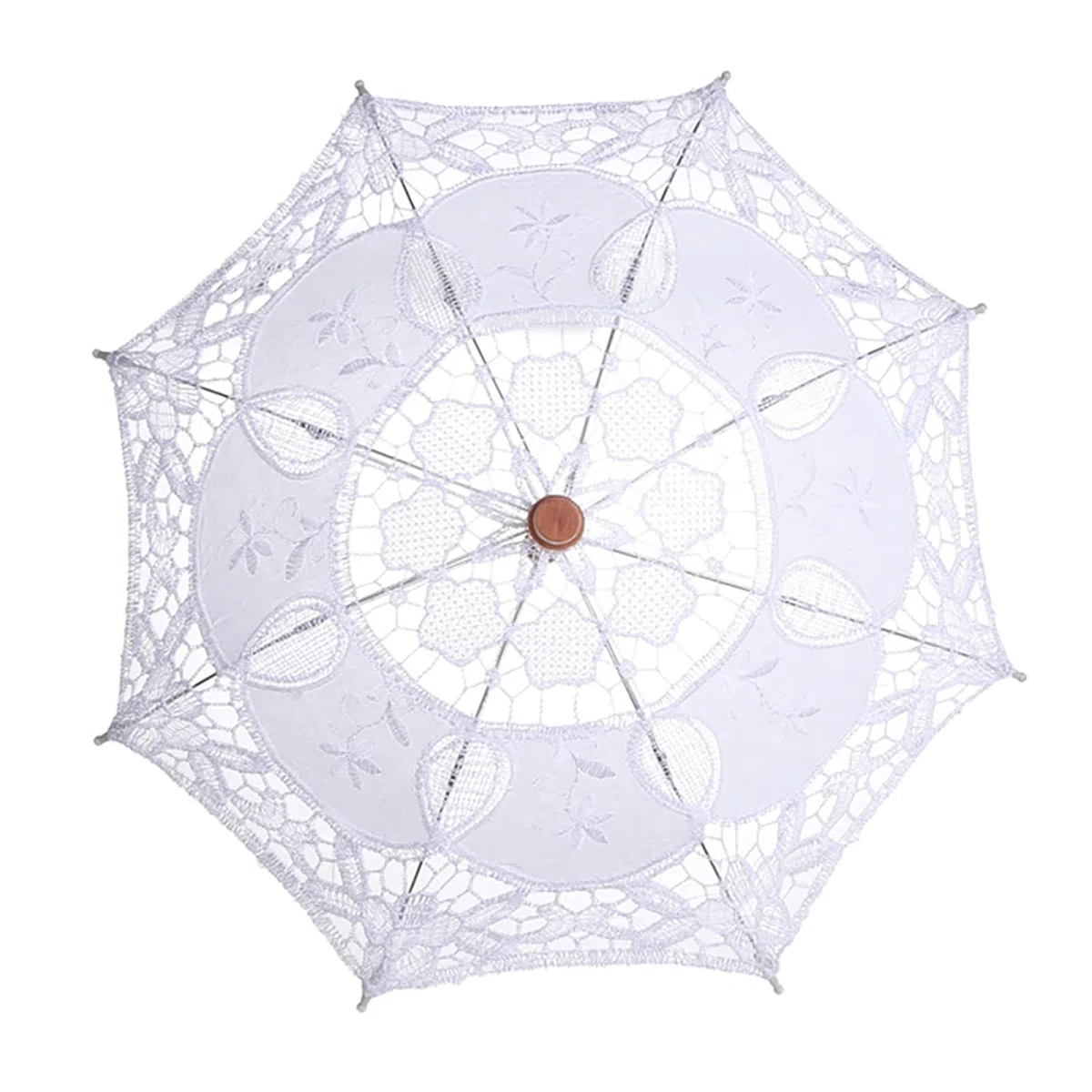 Parasol en dentelle blanche, Lady Wedding Lace Umbrella pour femme Décoration de mariage Accessoires photo