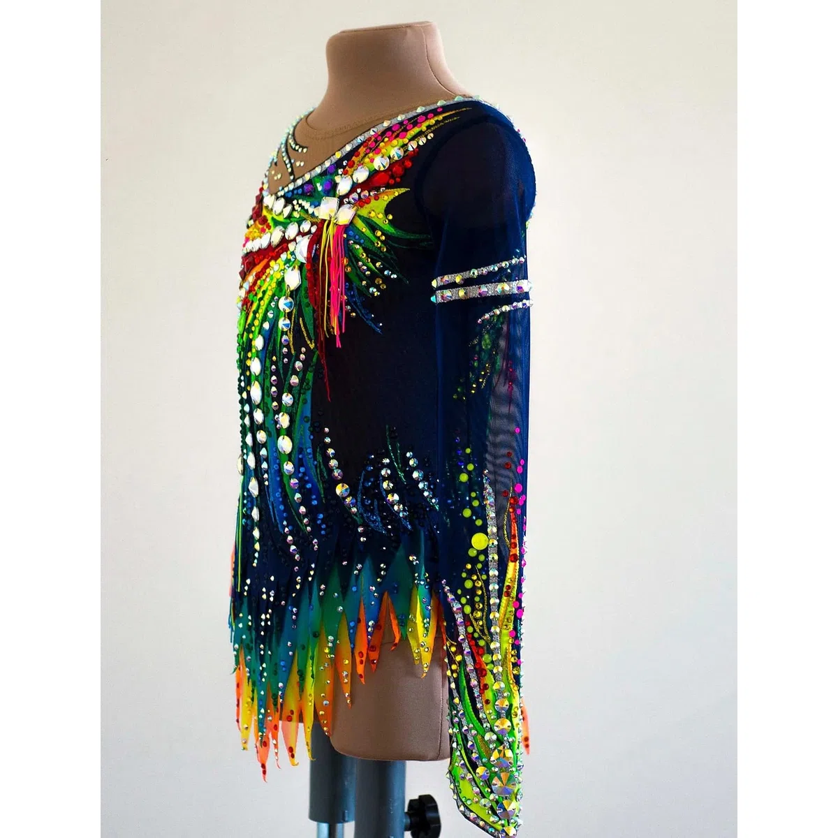 Justaucorps Gymnastique Rythmique Femme Body De Compétition Scintillant pour Fille Fait Main Robe De Patinage Artistique Déguisement De Patinage sur Glace Jupe De Patin À roulettes