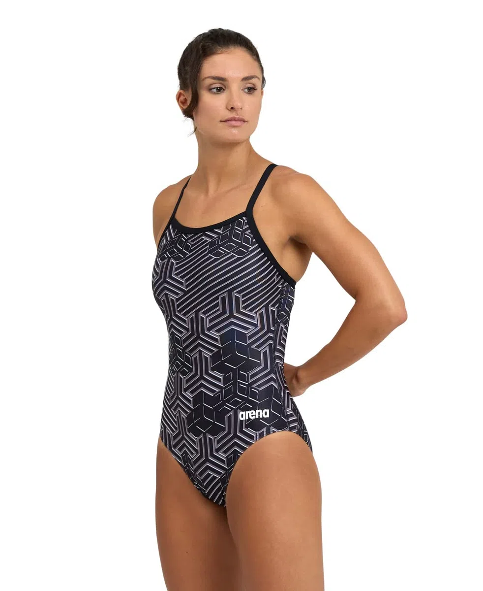 ARENA Maillot de Bain Une Pièce Kikko Challenge Back Maillot de Bain Une pièce Femme