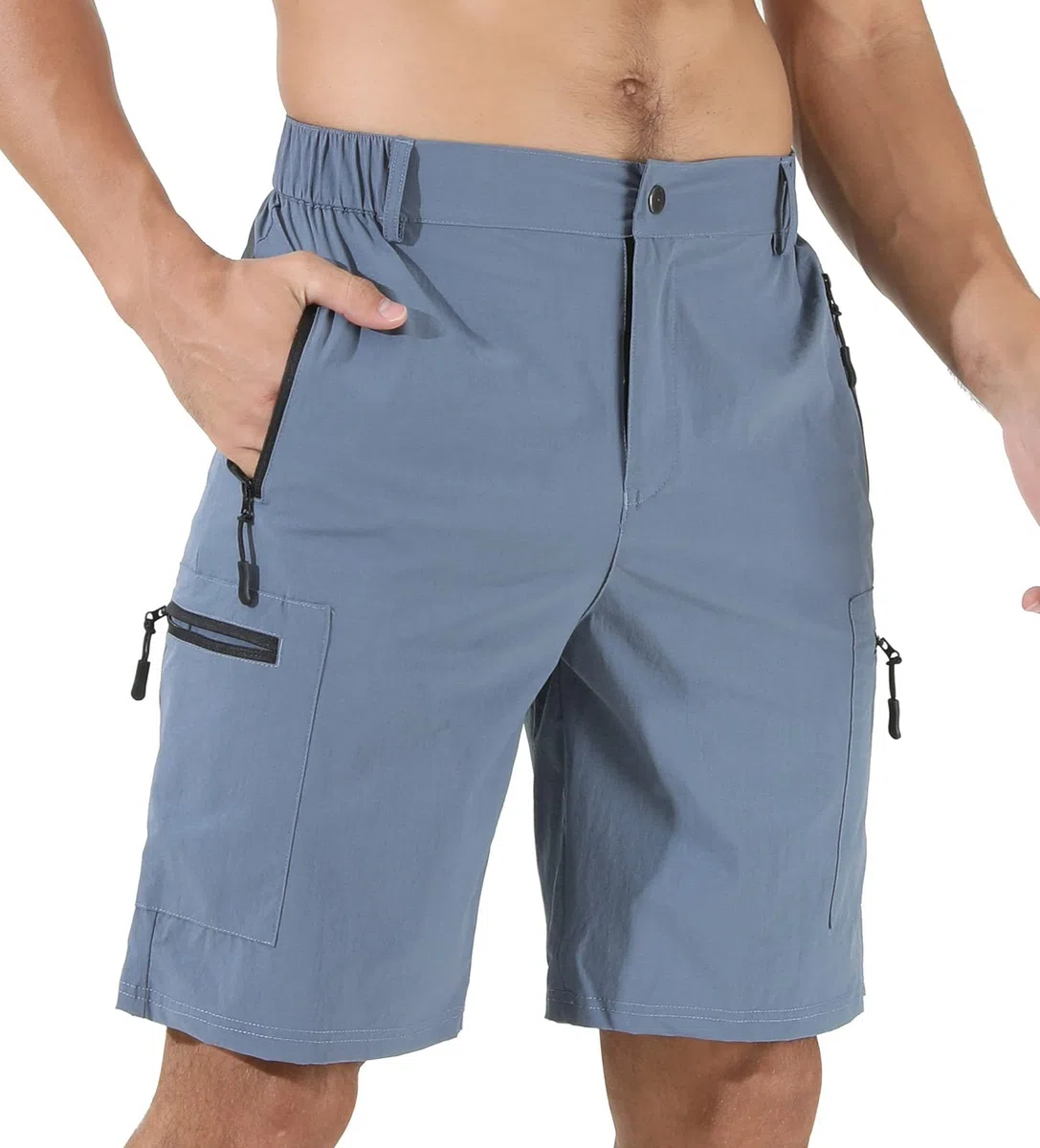 Suwangi Short Bermuda Homme Short de Sport Cargo Légers Outdoor Casual Shorts Bermuda Shorts Respirant Séchage Rapide