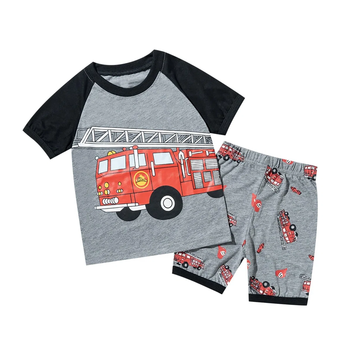 Générique Ensemble de Pyjama Garçon, Ensembles pour garçons Actifs de 2 à 8 Ans Tenue décontractée avec imprimé Dinosaure Ensemble Confortable pour Le Printemps et l'été vêtements pour Les Loisirs