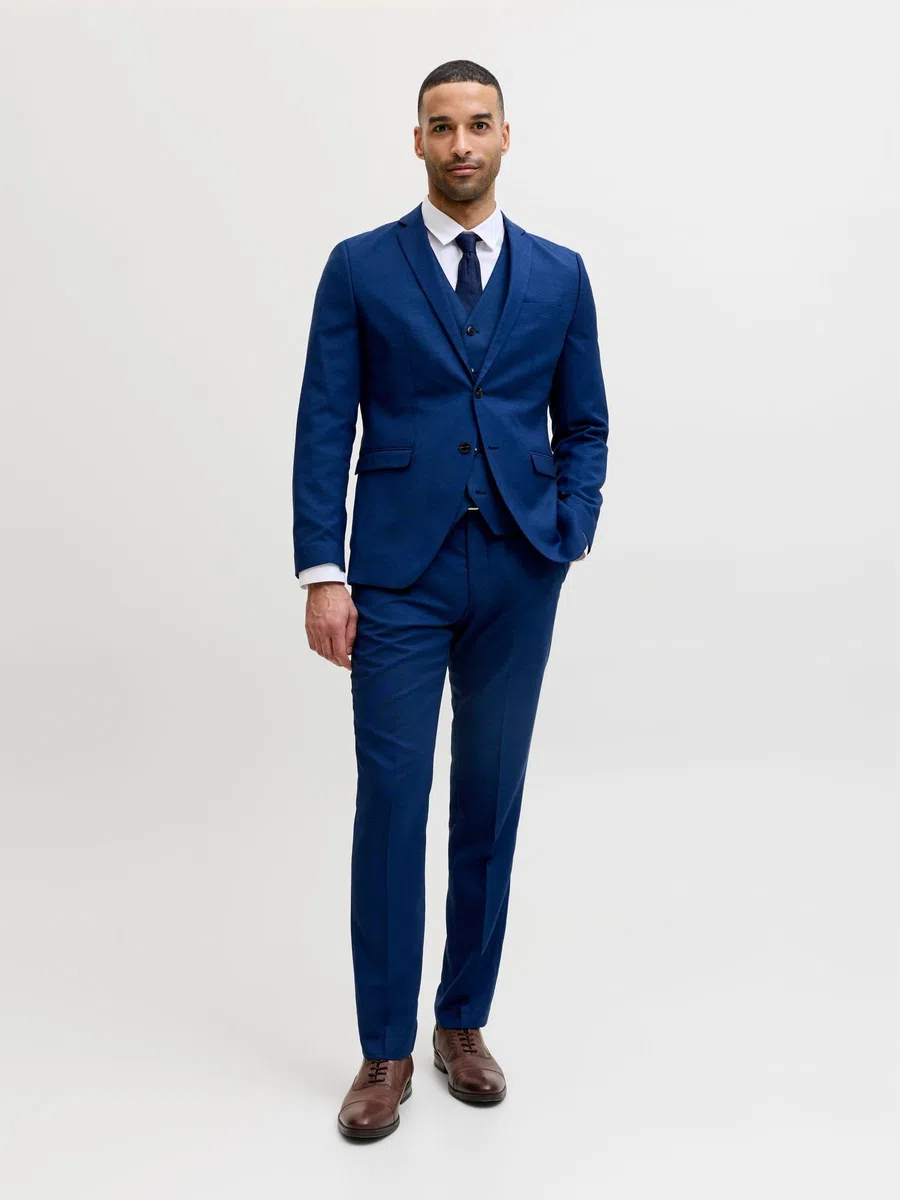 JACK & JONES Blazer croisé et Pantalon de Tailleur JPRSOLARIS Costumes Super Slim Fit