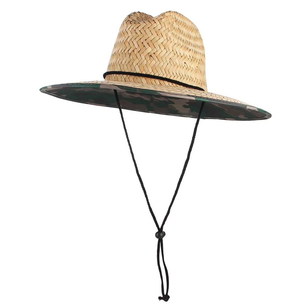 Gemvie Chapeau de paille mixte - protège du soleil - bord large - pour plage/campagne/pêche/été