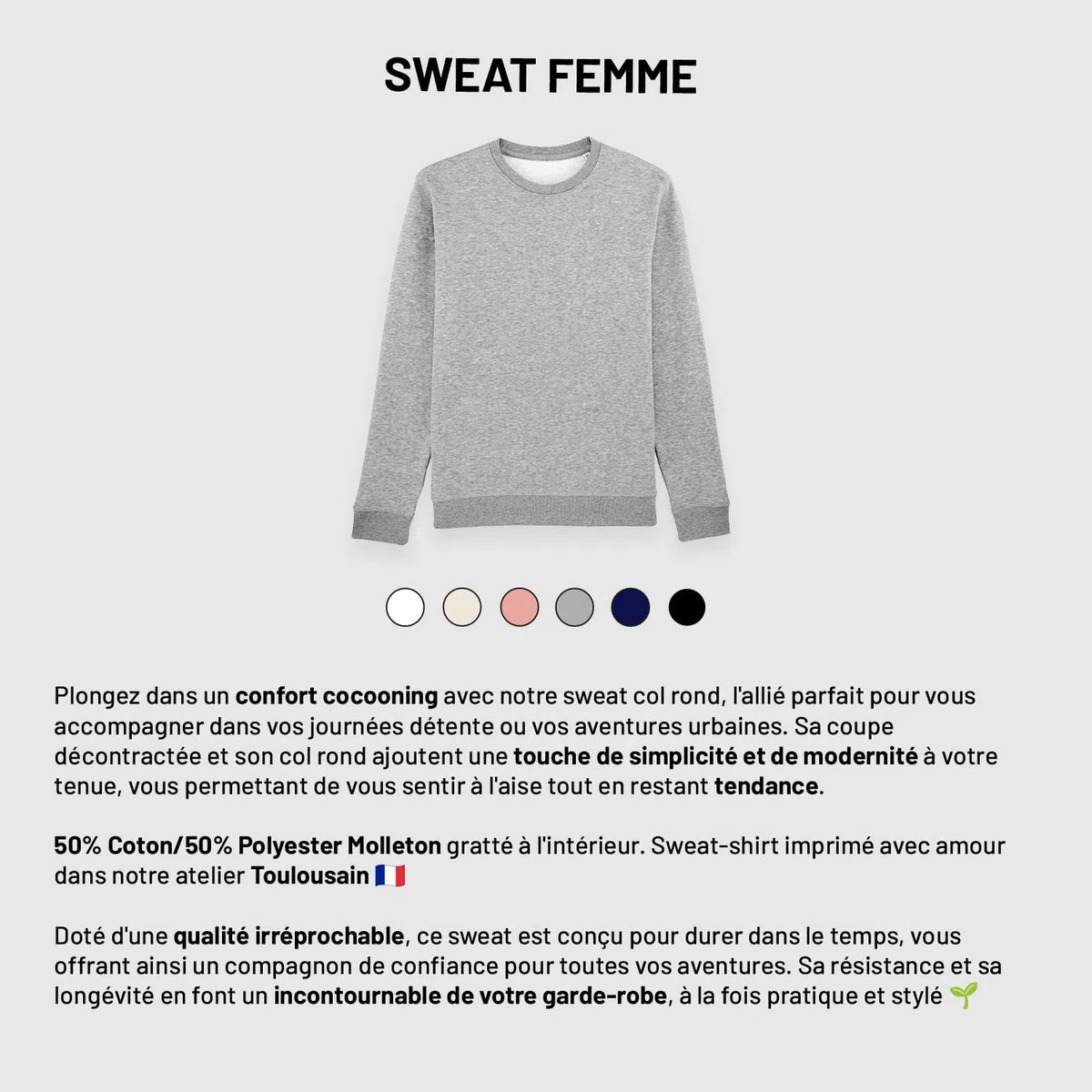 We Are Family, Sweat Humoristique, pour Femme, Mamy Poule, Manches Longues, Coupe Classique, Cadeau Original, Sweat Humour 50% Coton 50% Polyester