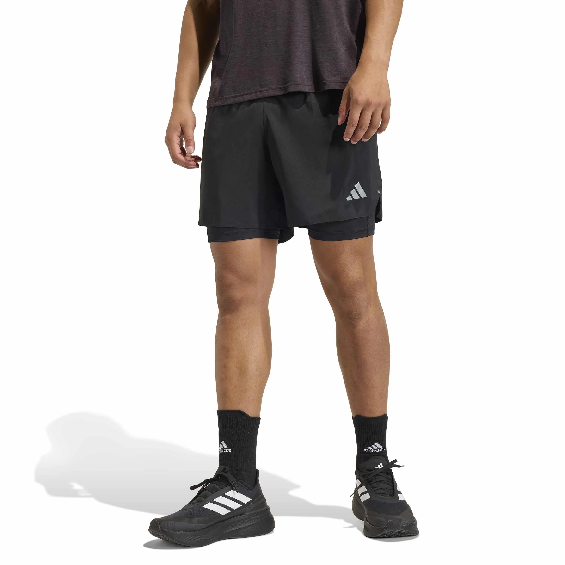 adidas Men's Short 2 en 1 adi365 Running Essentials