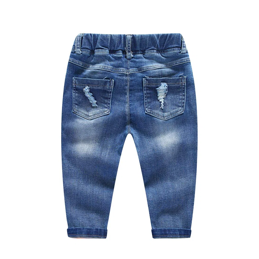 KIDSCOOL SPACE Vaquero rasgado Para bebé, Pantalones de mezclilla desgastados Con Cintura elástica Para niños pequeños