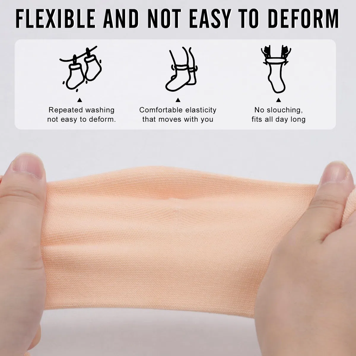 Lot de 4 paires de chaussettes de ballet pour filles, en coton oxygéné respirant, rose nude, orteils sans couture, chaussettes de danse extensibles pour tout-petits/enfants