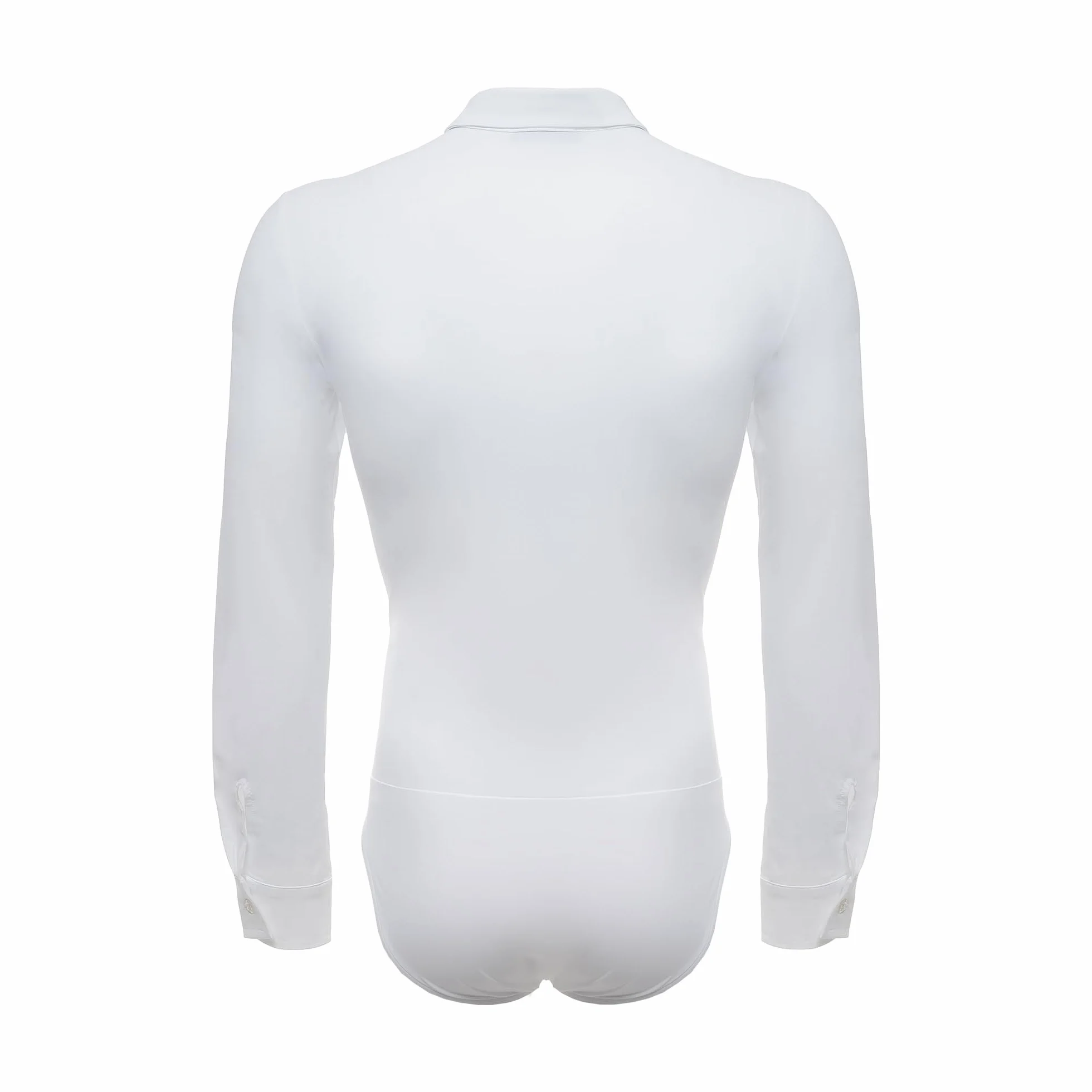 Chemise de danse standard pour homme - Blanc - L