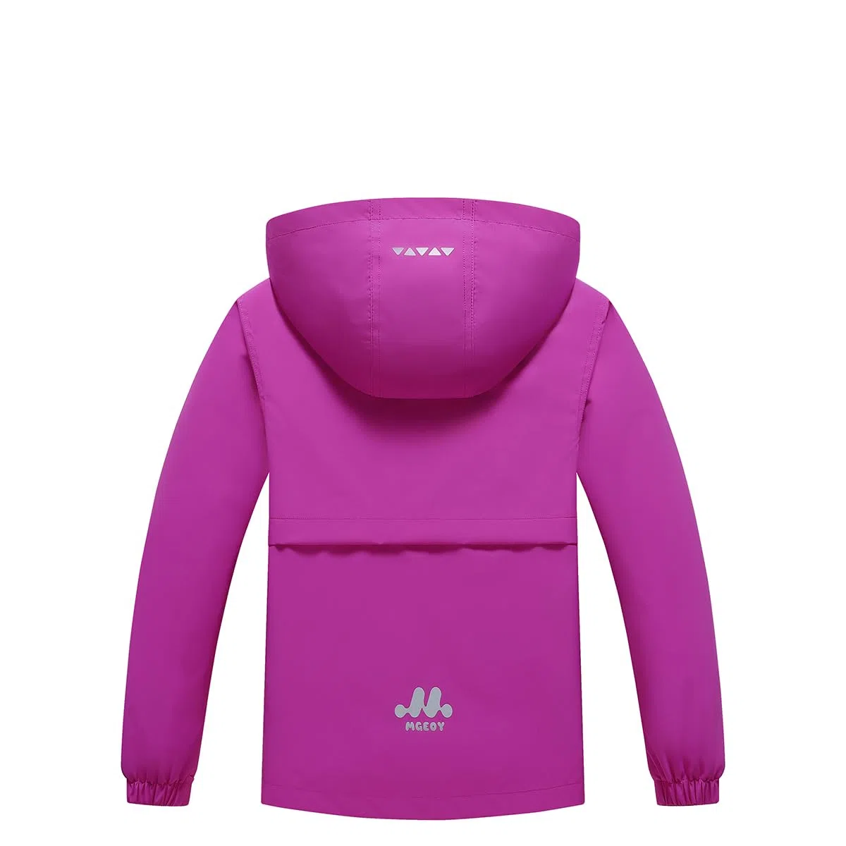 Veste coupe-vent à capuche pour garçons et filles, manteau de pluie doublé en polaire pour enfants, 5-16 ans