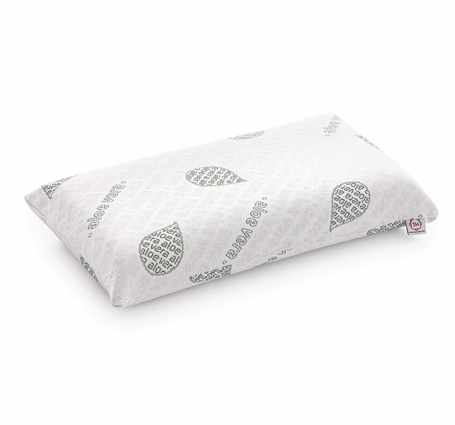 TEXTIL-HOME Oreiller Mémoire de Forme 70 cm – Mousse Viscoélastique Ergonomique avec Tissu Écologique Aloe Vera et Housse à Double Fermeture Éclair, Adaptatif et Thermorégulé