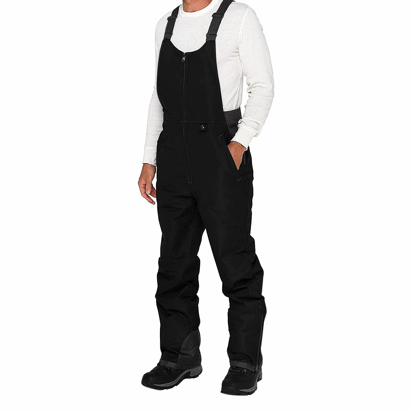 Pantalon de ski pour homme - Imperméable - Coupe-vent - Isolation thermique - Avec boucle amovible - Pantalon de ski pour homme - Pantalon d'extérieur - Pantalon d'hiver chaud