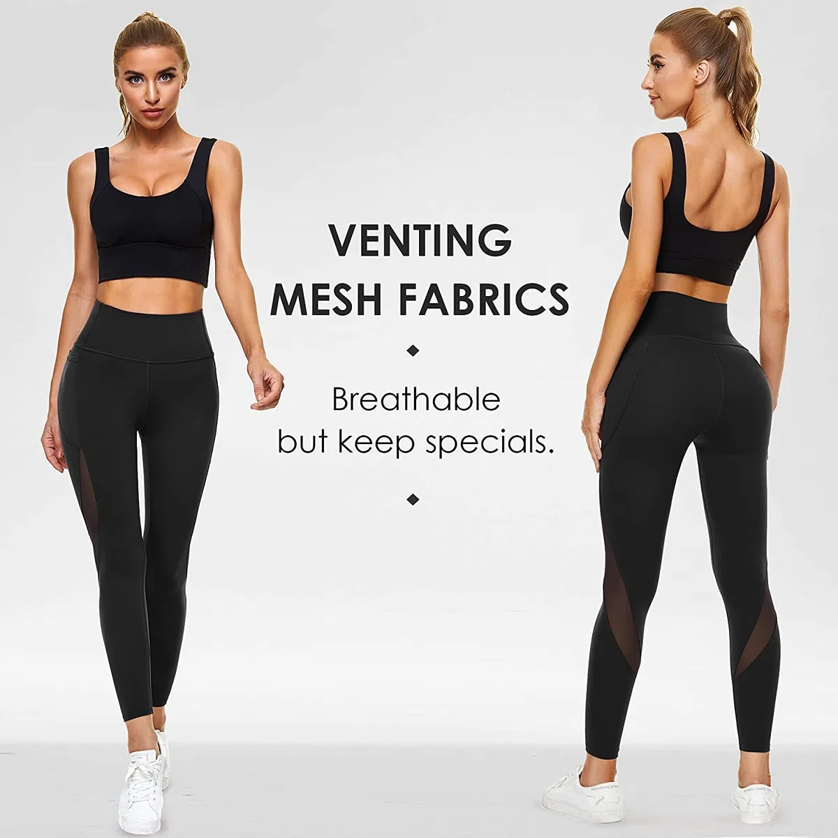 KUMAYES Pantalons de Sport Femme Pantalon de Sudation Legging Anti Cellulite Fitness Jogging Yoga MinceurTaille Haute Pantalon avec Poche