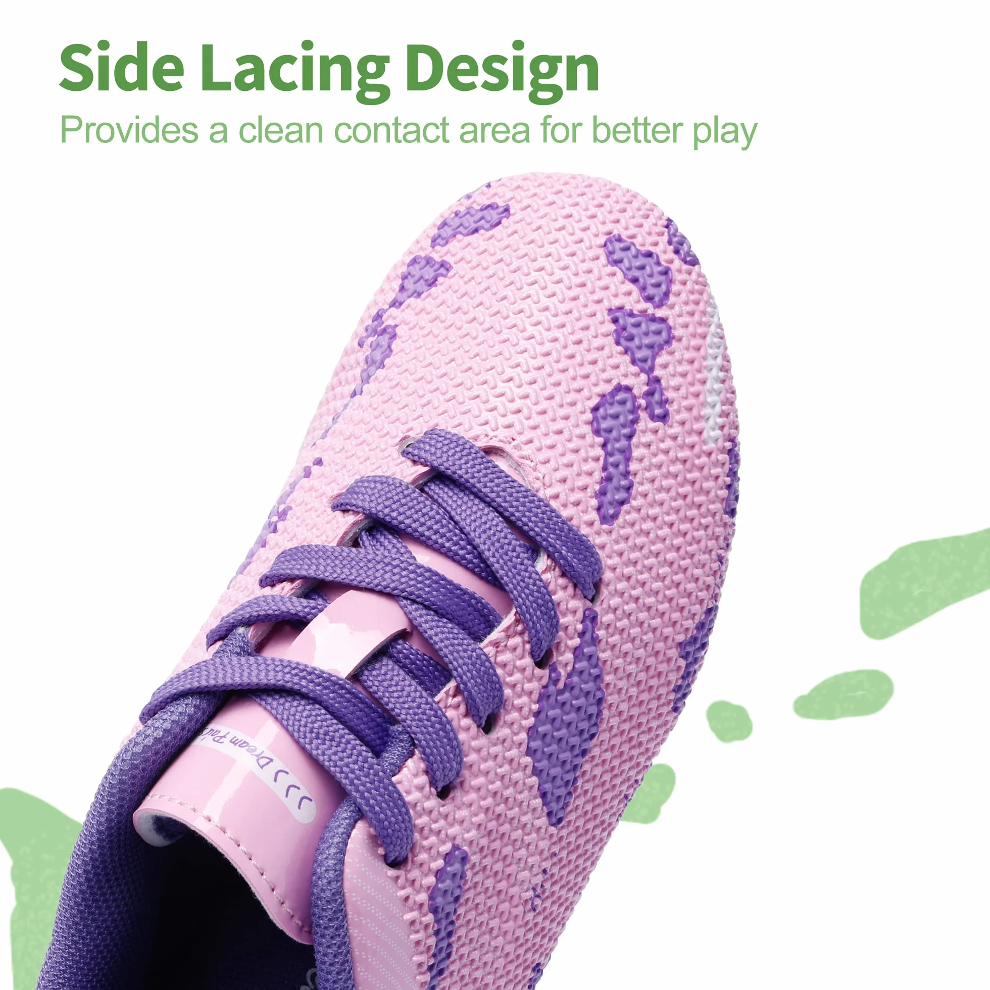 DREAM PAIRS Kids Chaussures de Football pour Enfants Durable Chaussures à Crampons avec Laçage latéral pour Garçons Confortable SDSO2301K